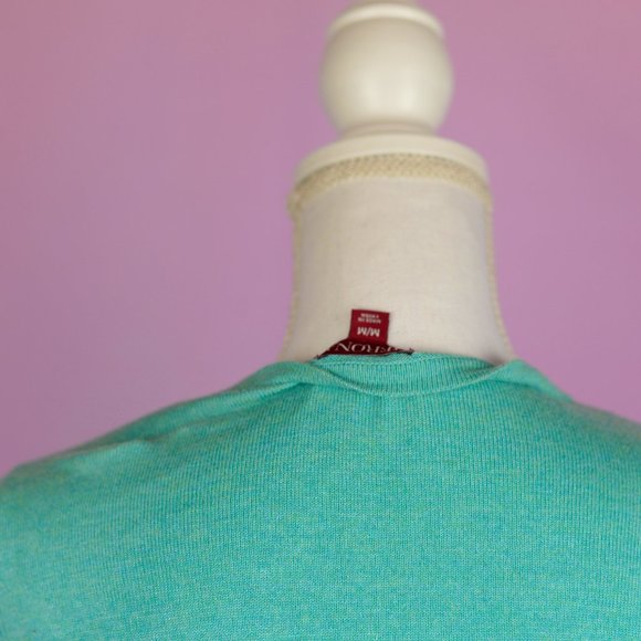 Turquoise cardigan with sequined collar - Picture 8 of 8